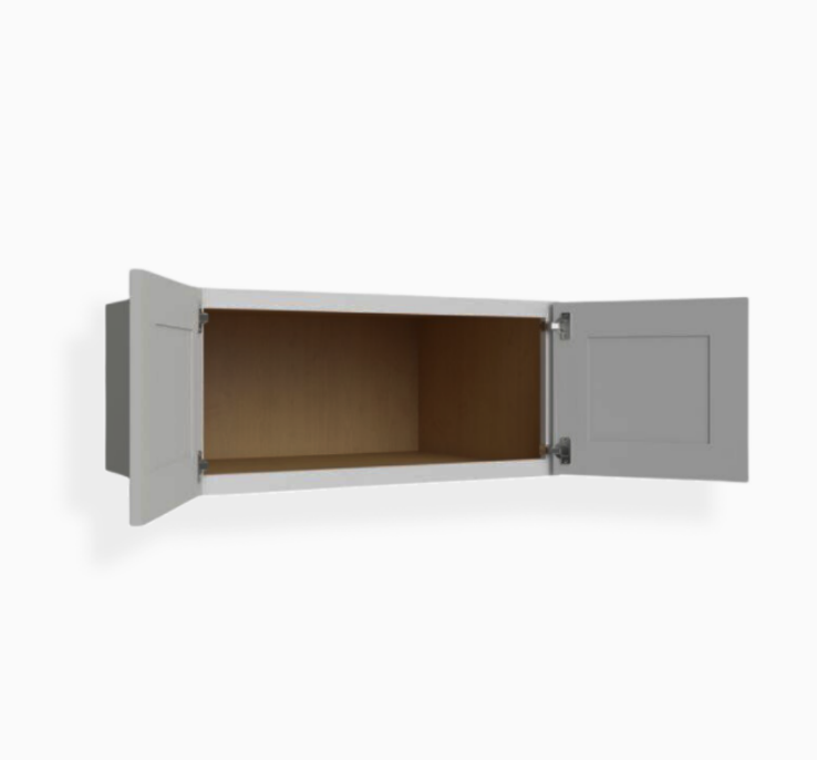 Refrigerador de pared gris Shaker de 33″ de ancho