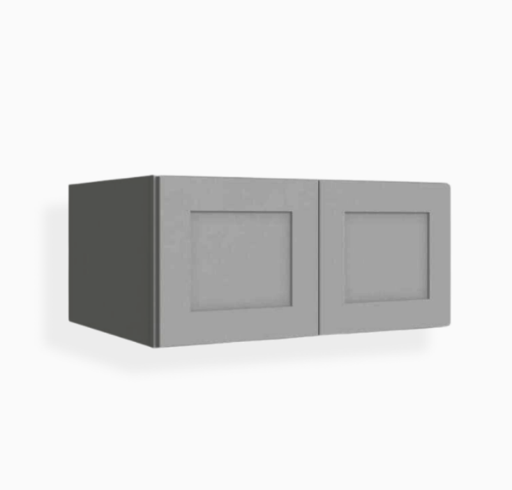 Gray Shaker 36″ W Refrigerator Wall Cabinet