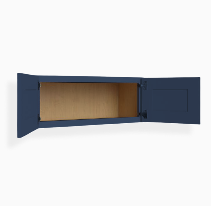 Navy Blue Shaker 18″ H Double Door Wall Cabinet