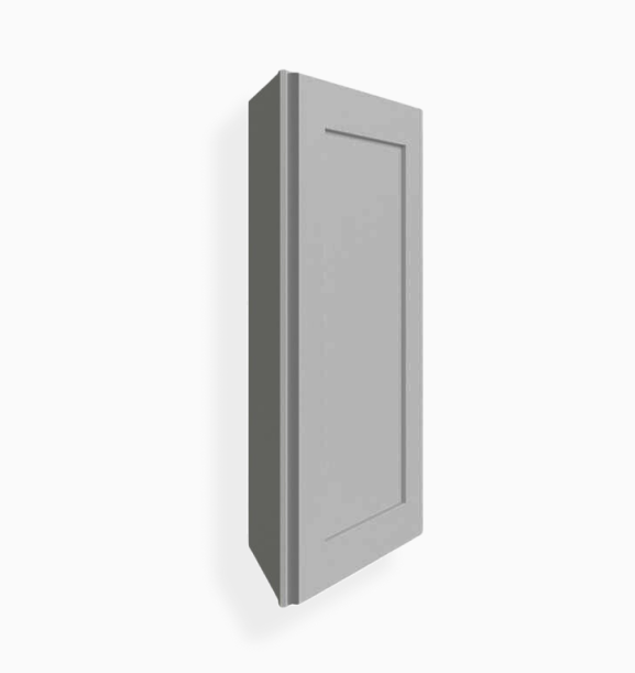 Gabinete de pared angular gris Shaker de 12″