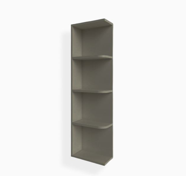 Gray Shaker Open End Shelf