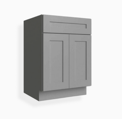 Gray Shaker Sink Base