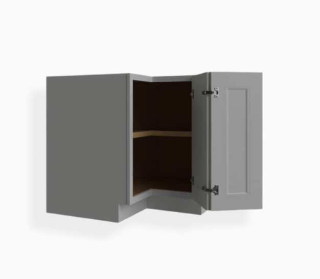 Gray Shaker Easy Reach Base Cabinet