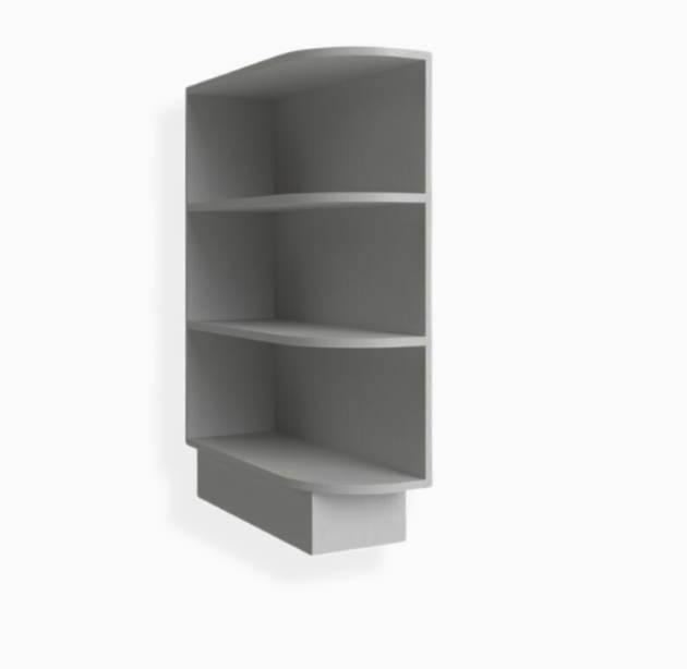 Gray Shaker Base End Shelf