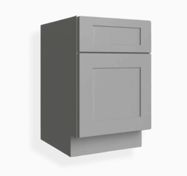 Gray Shaker Document File Base Cabinet