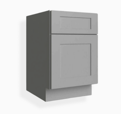 Gray Shaker Document File Base Cabinet