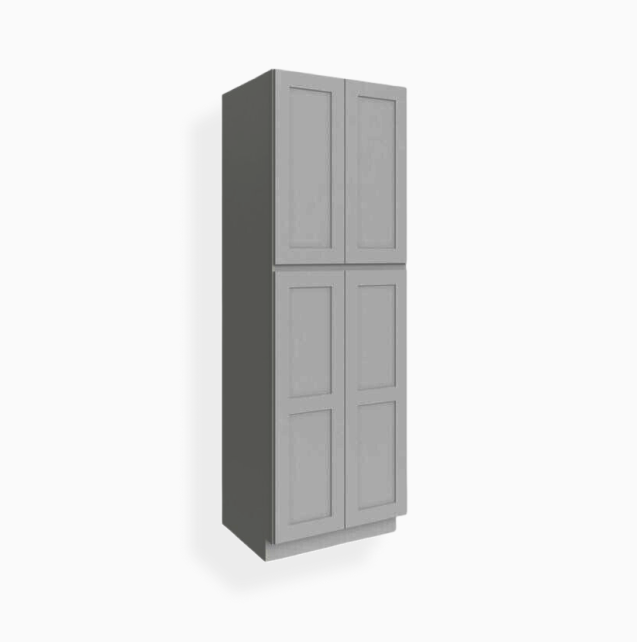 Gray Shaker 30″ W Utility Pantry Cabinet