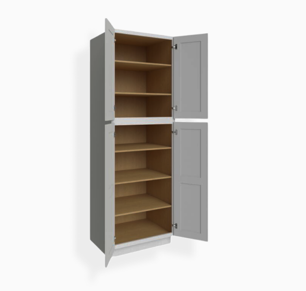 Gray Shaker 30″ W Utility Pantry Cabinet