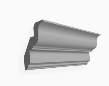 Gray Shaker Inset Crown Moulding