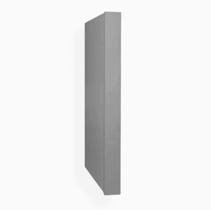 Gray Shaker Refrigerator End Panel