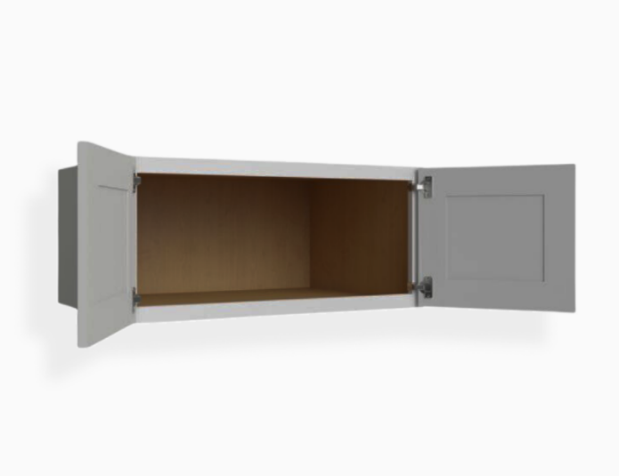Refrigerador de pared gris Shaker de 30″ de ancho