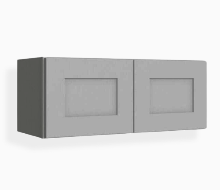 Gabinete de pared gris Shaker de 12″ de alto con doble puerta
