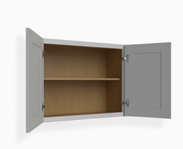 Gray Shaker 24″ H Double Door Wall Cabinet