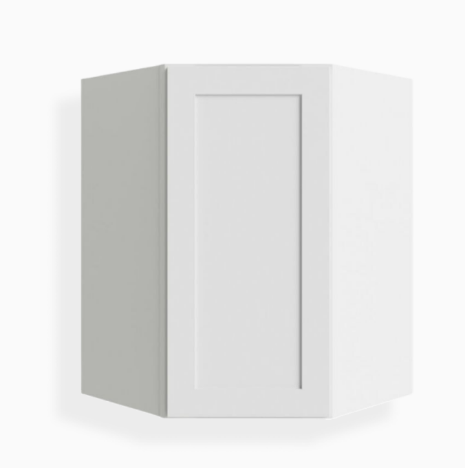 Shaker Designer White Double Door Wall Cabinet with Center Stile - 42 –  CabinetHub