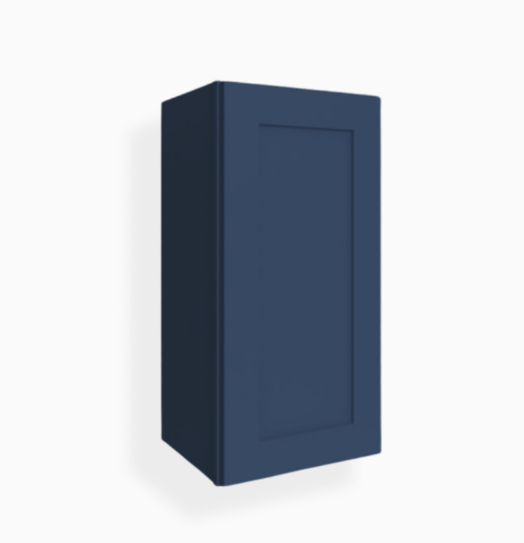 Navy Blue Shaker 30″ H Single Door Wall Cabinet