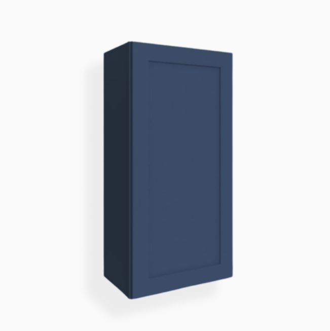 Navy Blue Shaker 42″ H Single Door Wall Cabinet