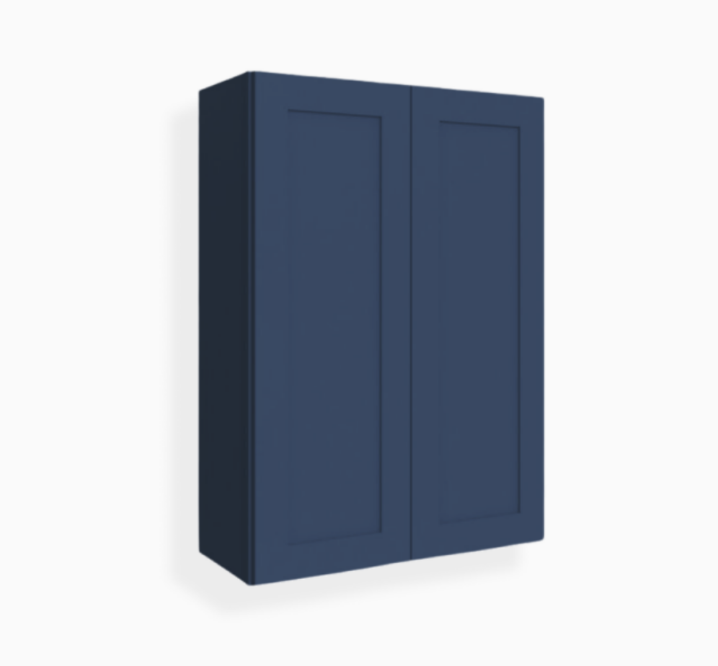 Navy Blue Shaker 42″ H Double Door Wall Cabinet