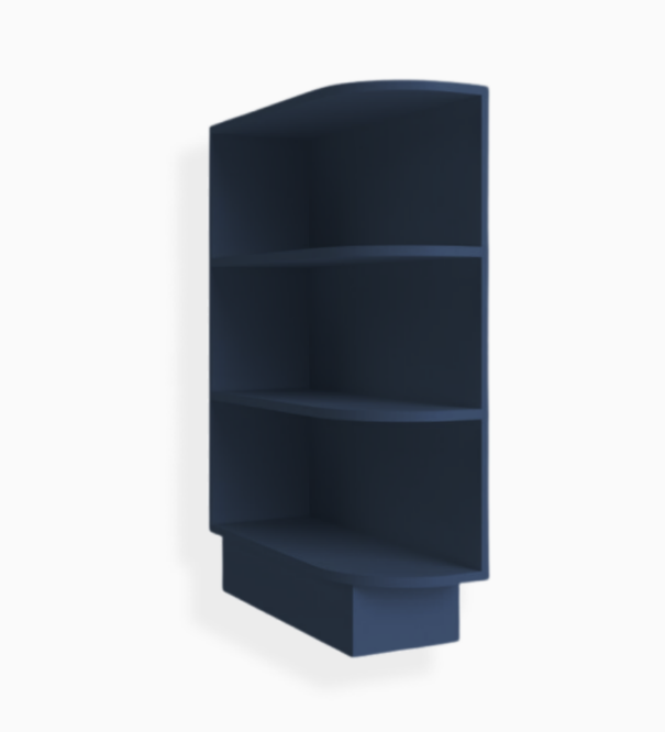 Navy Blue Shaker Base End Shelf