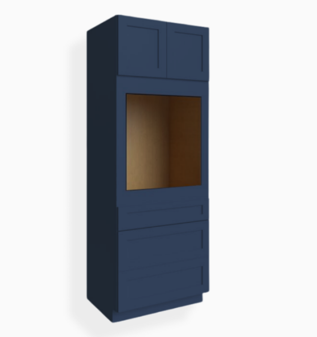Navy Blue Shaker 30″ W Oven Pantry Cabinet