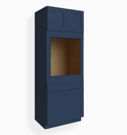 Navy Blue Shaker 30″ W Oven Pantry Cabinet