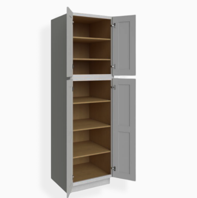 Gray Shaker 24″ W Utility Pantry Cabinet