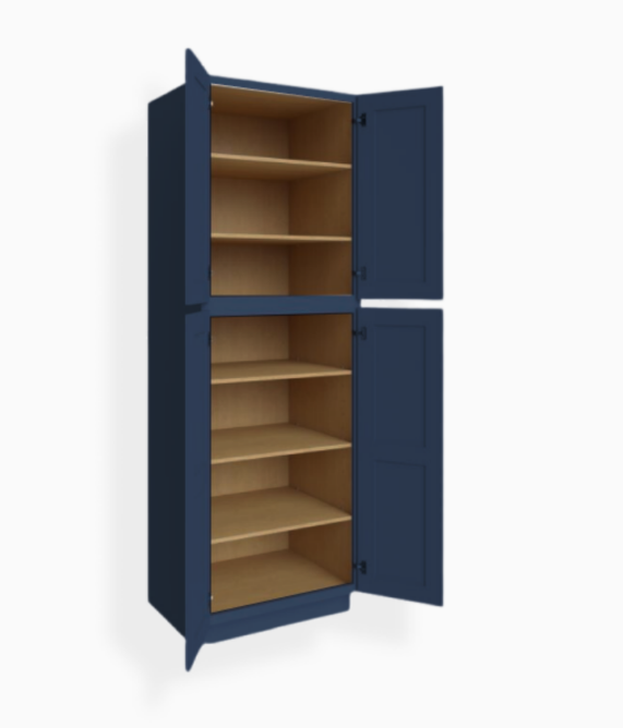Navy Blue Shaker 30″ W Utility Pantry Cabinet
