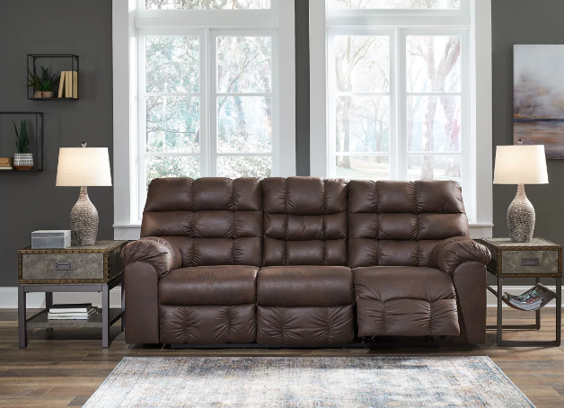 Derwin Manual Reclining Sofa with Drop Down Table