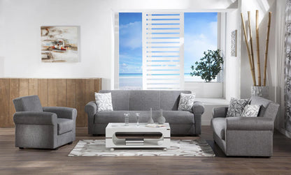 Elita Diego Light Gray Living Room Set
