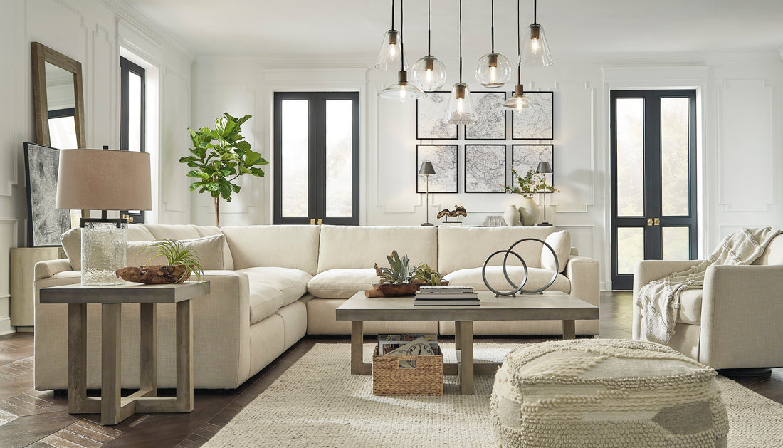 Elyza Linen 5-Pieces Sectional-2