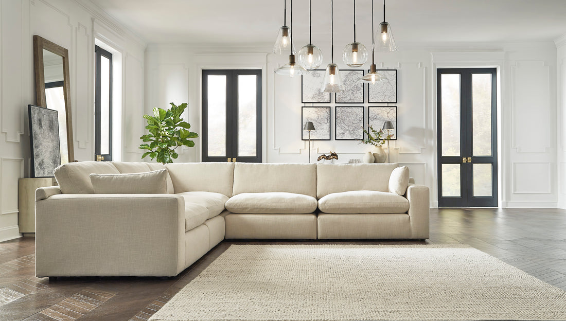 Elyza Linen 5-Pieces Sectional