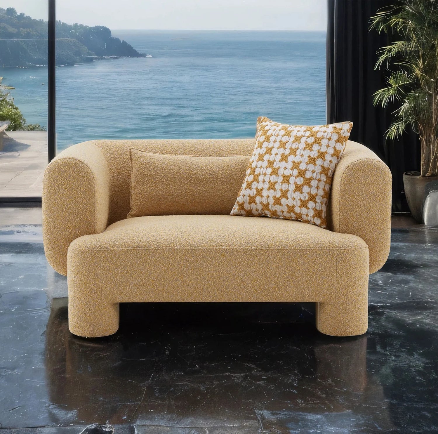 Phedra 2-Piece Contemporary Living Room Set