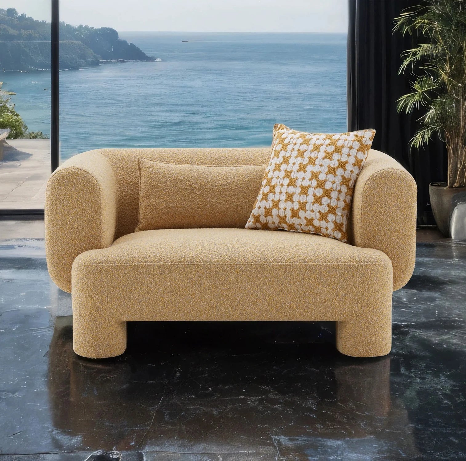 Phedra 2-Piece Contemporary Living Room Set
