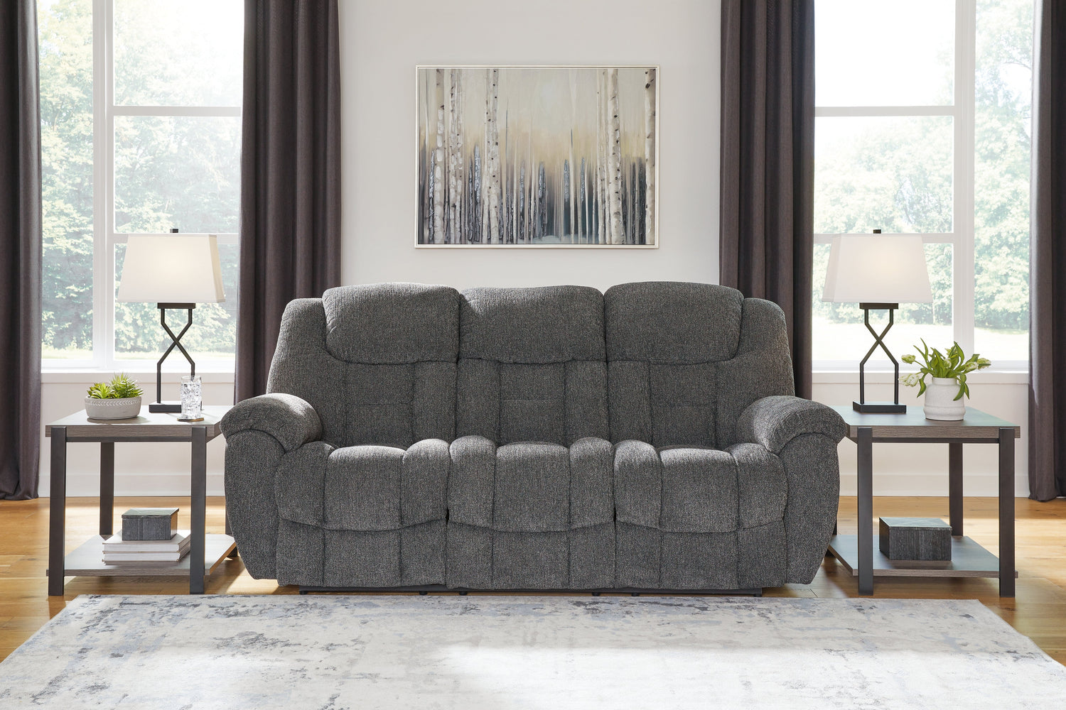 Foreside Contemporary Reclining Living Room Set