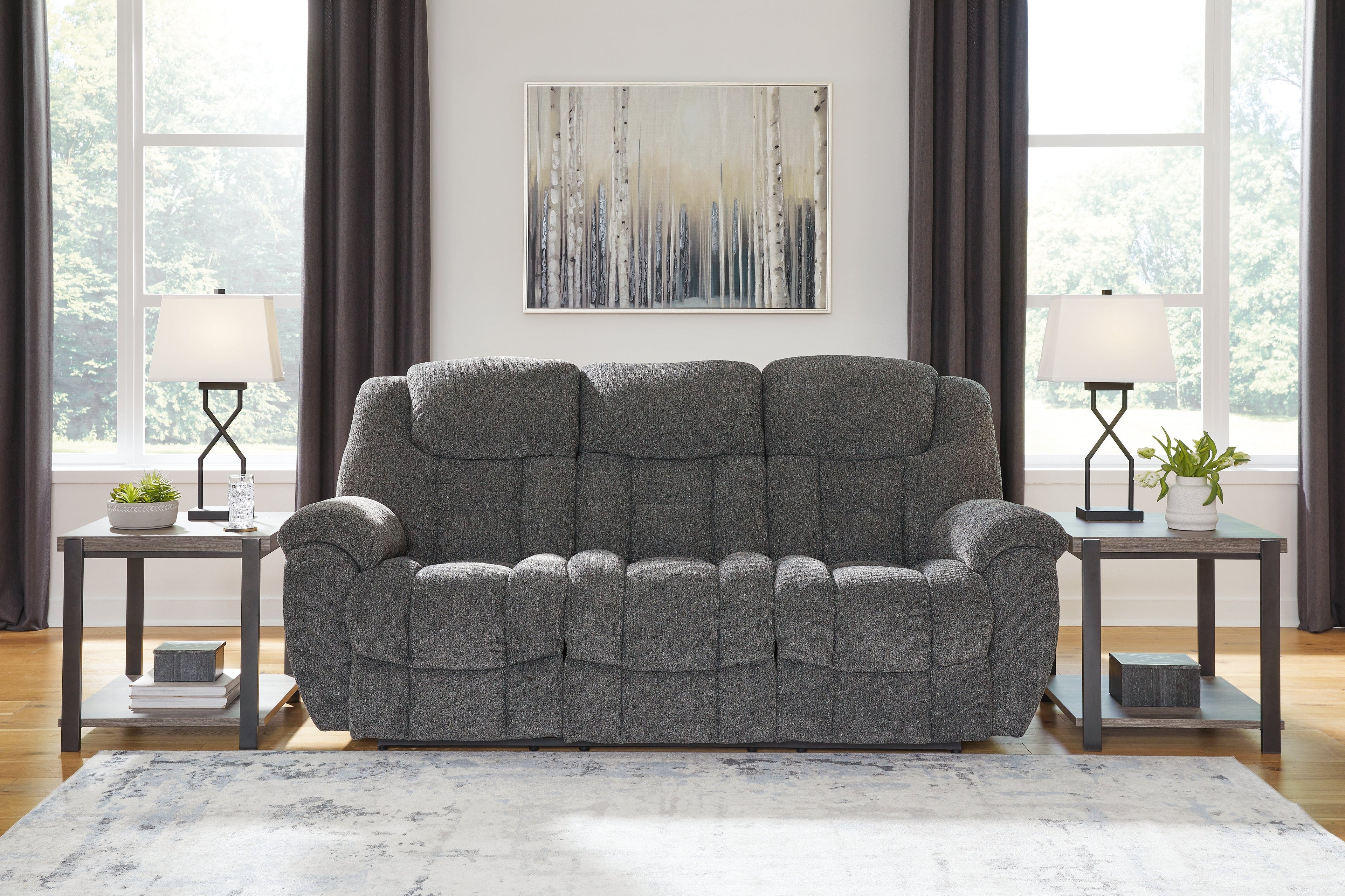 Foreside Contemporary Reclining Living Room Set