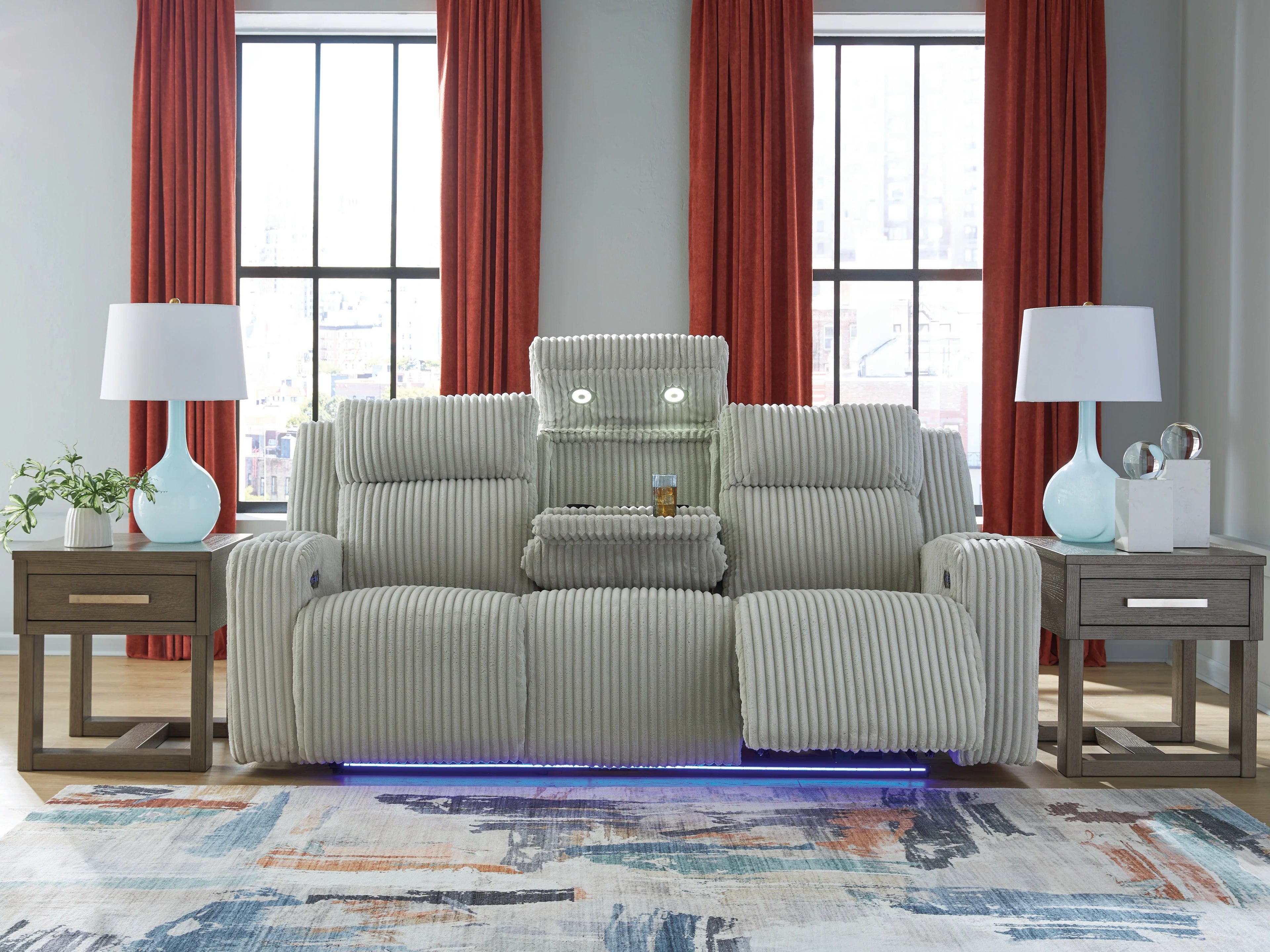 Forest Lake Contemporary Power Reclining Living Room Set