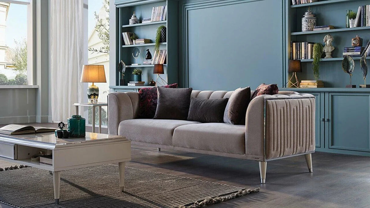 Gravita Deren Beige Living Room Set