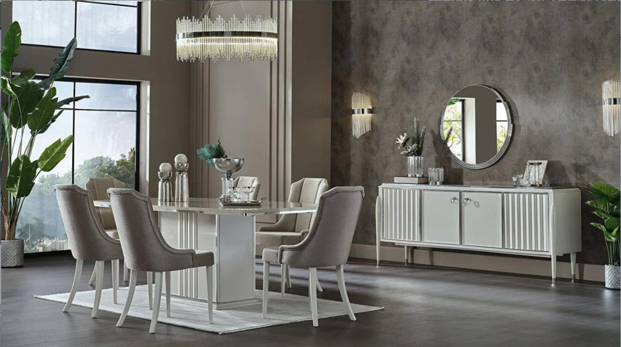 Gravita Marble Ivory Dining Buffet