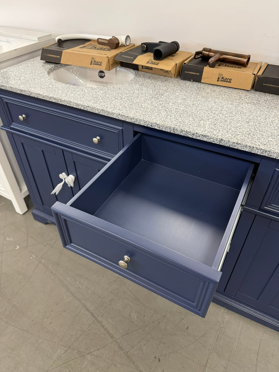 72 Inch Fremont Double Sink Navy