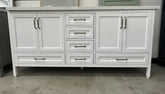 Sandstone 60 in. Vanity in White with Artificial Top - Decohub Home