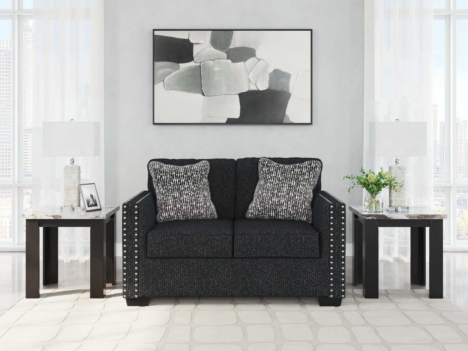 Jasmine Peaks Contemporary Living Room Set