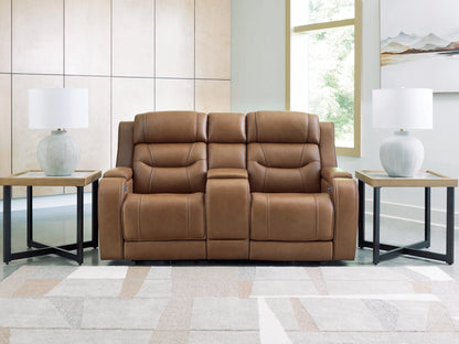 Knightington Caramel 3-Pieces Power Reclining Living Room Set with Audio Seating