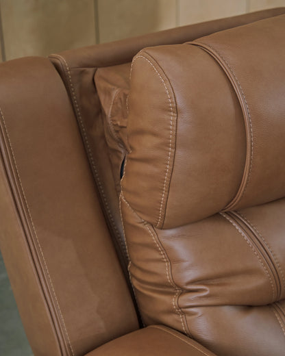 Knightington Caramel 3-Pieces Power Reclining Living Room Set with Audio Seating
