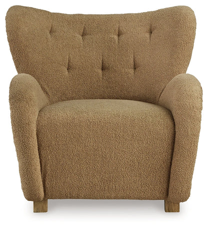 Larbell Camel Wingback Accent Chair