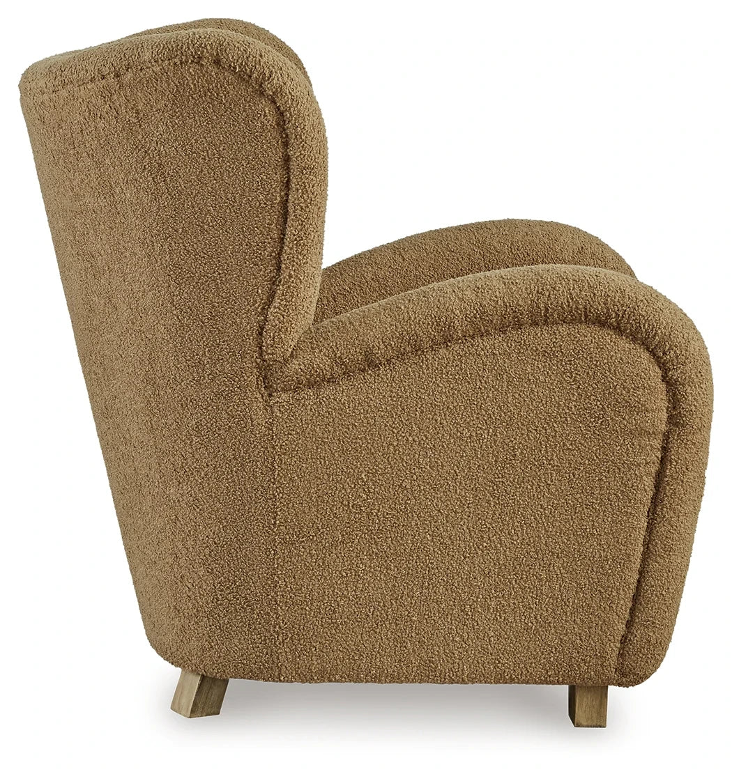 Larbell Camel Wingback Accent Chair