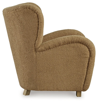 Larbell Camel Wingback Accent Chair