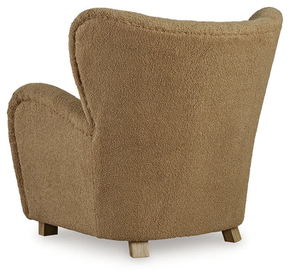 Larbell Camel Wingback Accent Chair