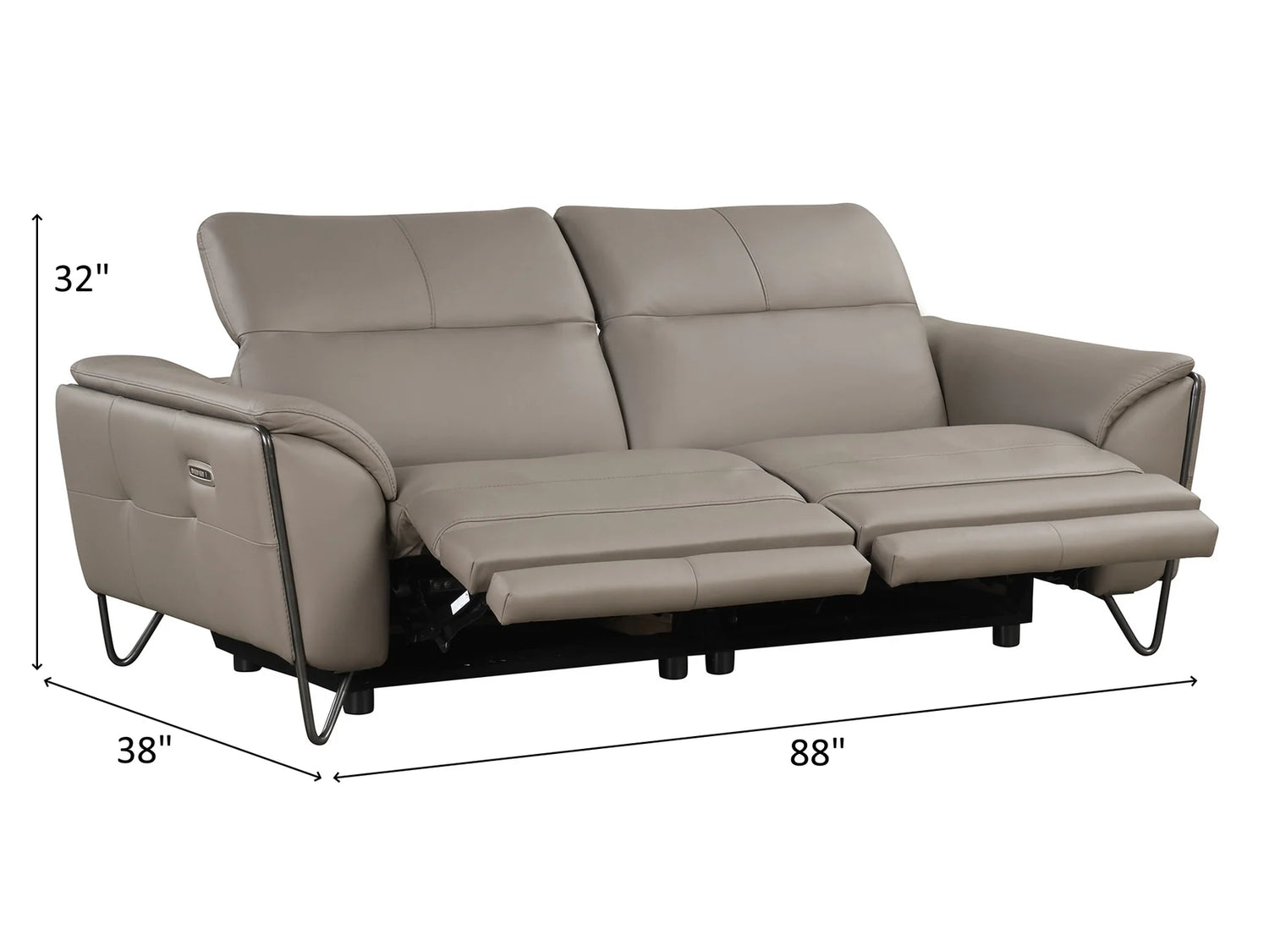 Lavinia Leather Recliner Living Room Set