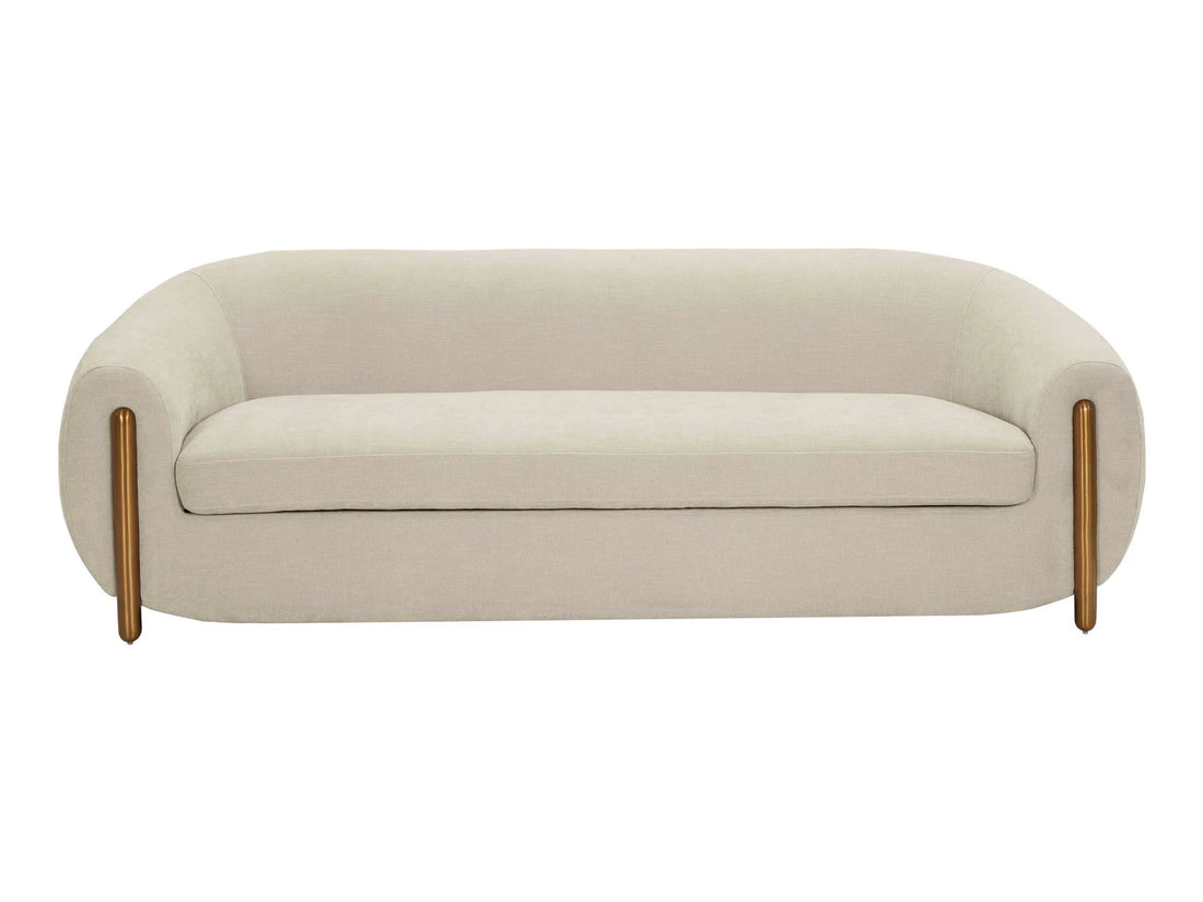 Sofá seccional de dos piezas Lindyn color marfil