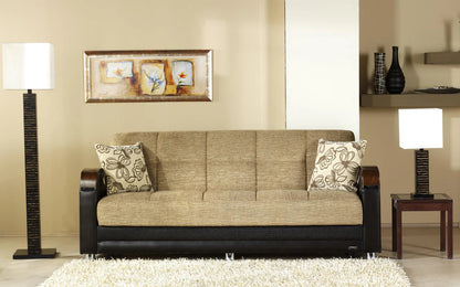 Luna Fulya Brown Living Room Set