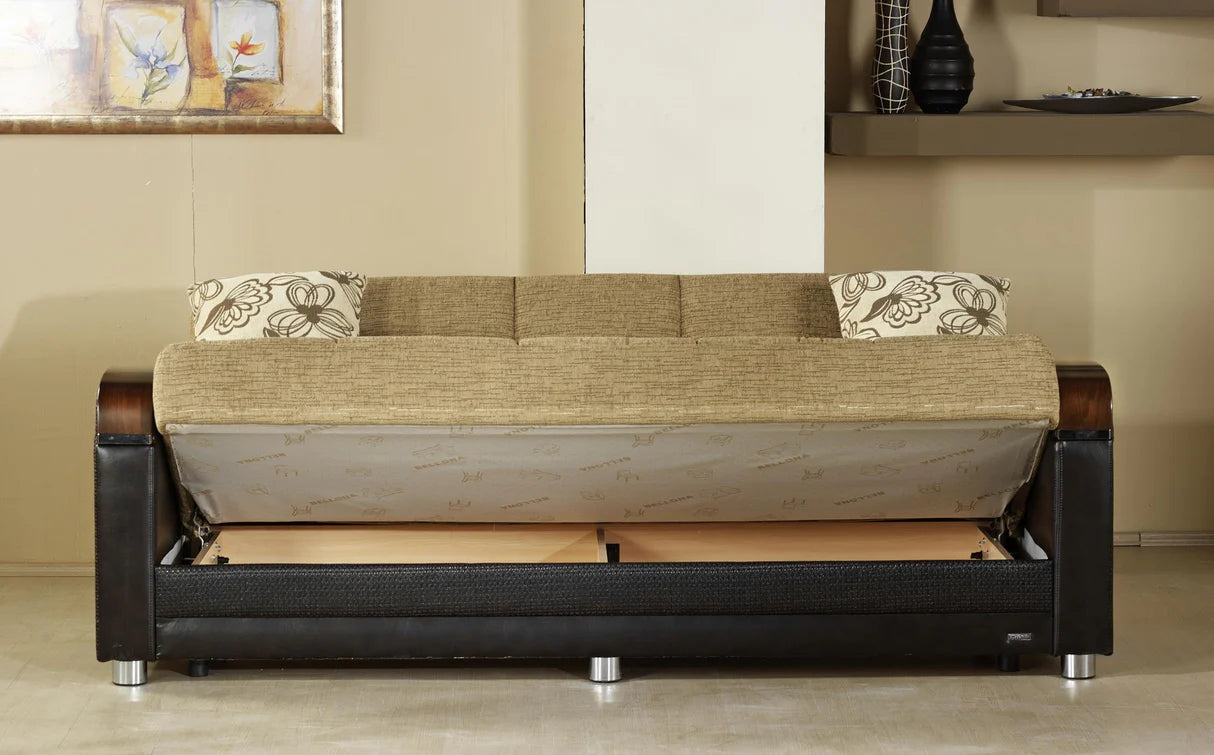 Luna Fulya Brown Living Room Set